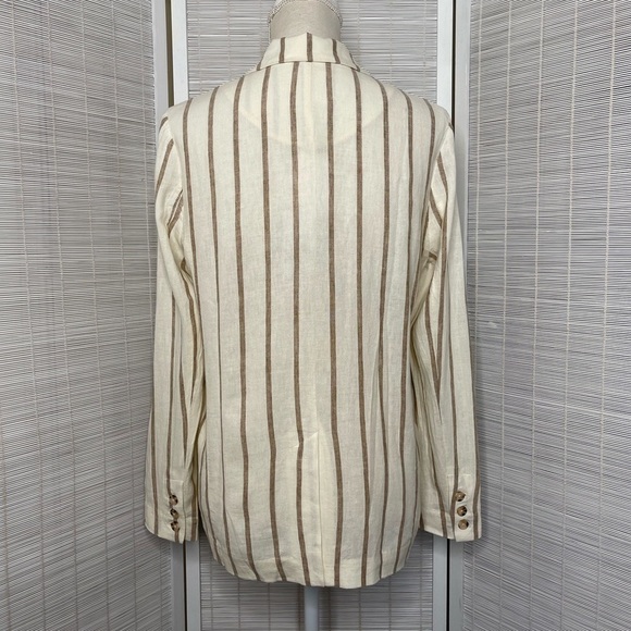 Rails Flynn Mojave Stripe Blazer White Tan Size XS - Picture 3 of 9
